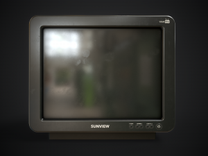Classic TV from the 90s 3D 模型