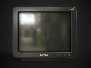 Classic TV from the 90s 3D Model