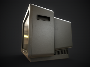 Classic TV from the 90s 3D 模型