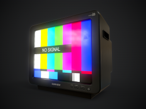 Classic TV from the 90s 3D 模型