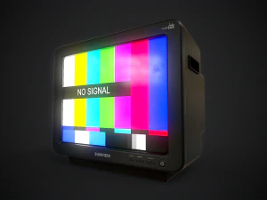 Classic TV from the 90s 3D Model