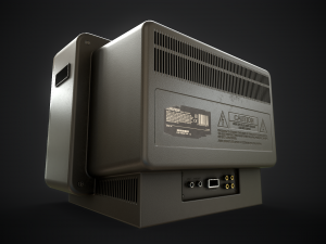 Classic TV from the 90s 3D 模型