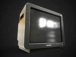Classic TV from the 90s 3D Model