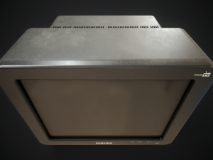 Classic TV from the 90s 3D 模型