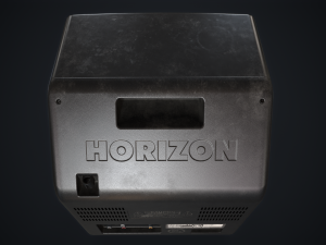 Old TV with DVD Model 3D