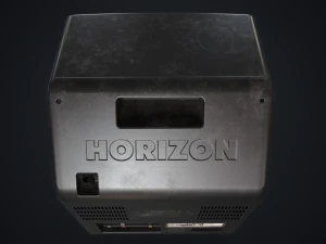 Old TV with DVD 3D Model