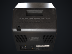 Old TV with DVD Model 3D
