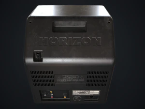 Old TV with DVD 3D Model