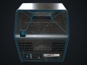 Old TV with DVD Model 3D