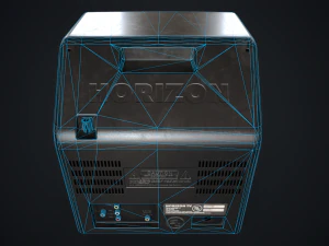 Old TV with DVD 3D Model
