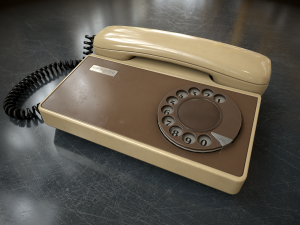 Retro telephone Model 3D