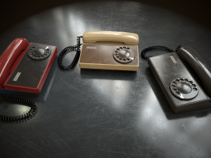 Retro telephone Modello 3D