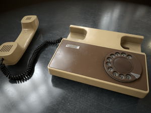 Retro telephone Modello 3D
