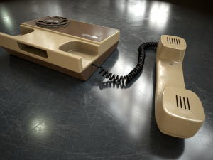 Retro telephone Modello 3D