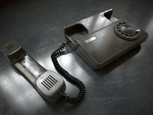 Retro telephone Modello 3D