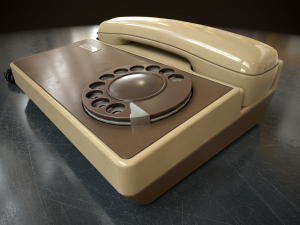 Retro telephone Modello 3D