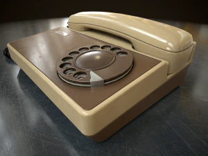 Retro telephone 3D Model
