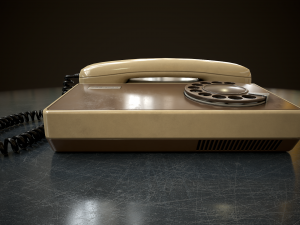 Retro telephone Modello 3D