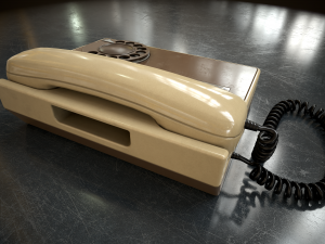 Retro telephone Modello 3D