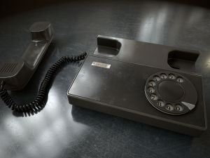 Retro telephone Modello 3D