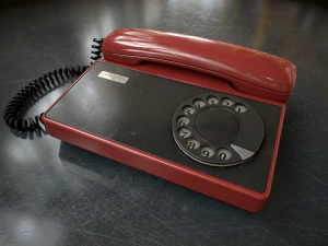 Retro telephone 3D Model