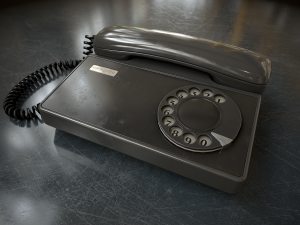 Retro telephone Modello 3D