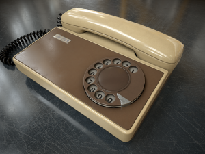 Retro telephone Modello 3D