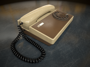 Retro telephone Modello 3D