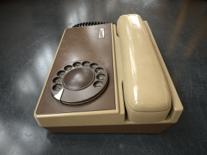 Retro telephone Modello 3D