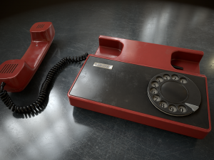 Retro telephone Modello 3D