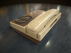 Retro telephone Modello 3D