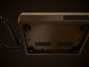 Retro telephone Modello 3D