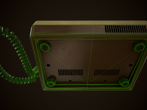 Retro telephone Modello 3D