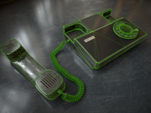 Retro telephone Modello 3D