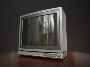 Television 1980s 3D Модель