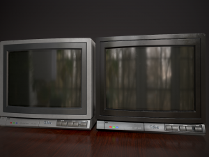 Television 1980s Modello 3D