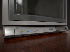 Television 1980s Modello 3D