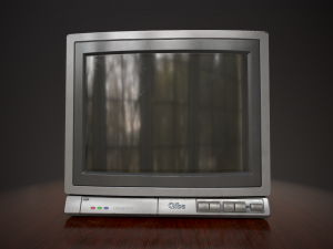 Television 1980s Modello 3D