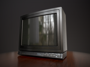 Television 1980s Modello 3D