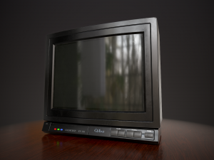 Television 1980s Modello 3D