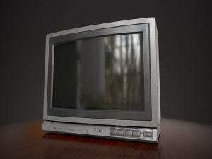 Television 1980s Modello 3D