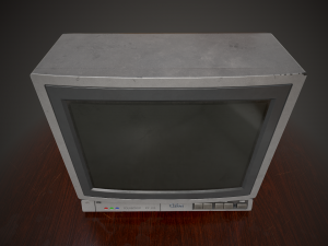 Television 1980s Modello 3D