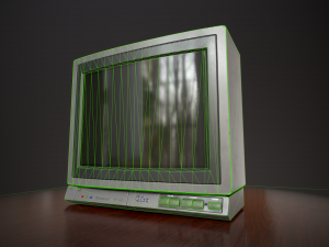 Television 1980s Modello 3D