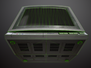 Television 1980s Modello 3D