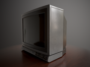 Television 1980s Modello 3D