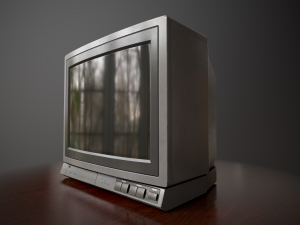 Television 1980s Modello 3D