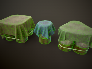 Large set of metal barrels Modelo 3D