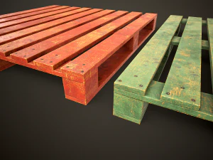 Large set of metal barrels 3D Model