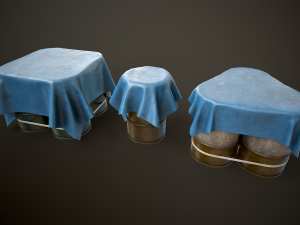 Large set of metal barrels Modelo 3D