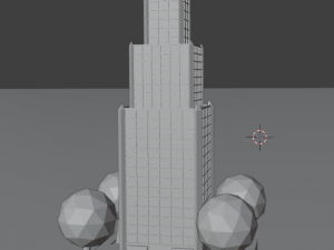 Low Poly skyscraper 3D 模型